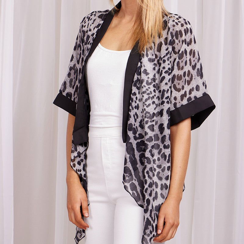 Animal Print Kimono