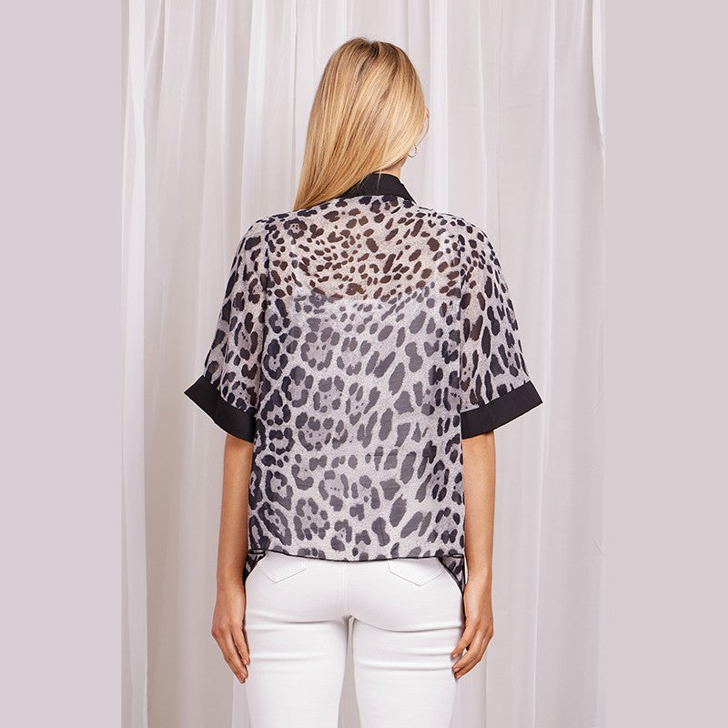 Animal Print Kimono