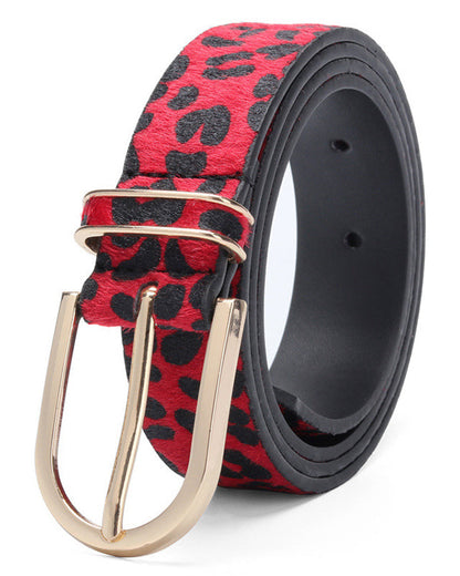 Leopard Print Belts