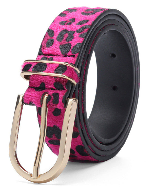 Leopard Print Belts
