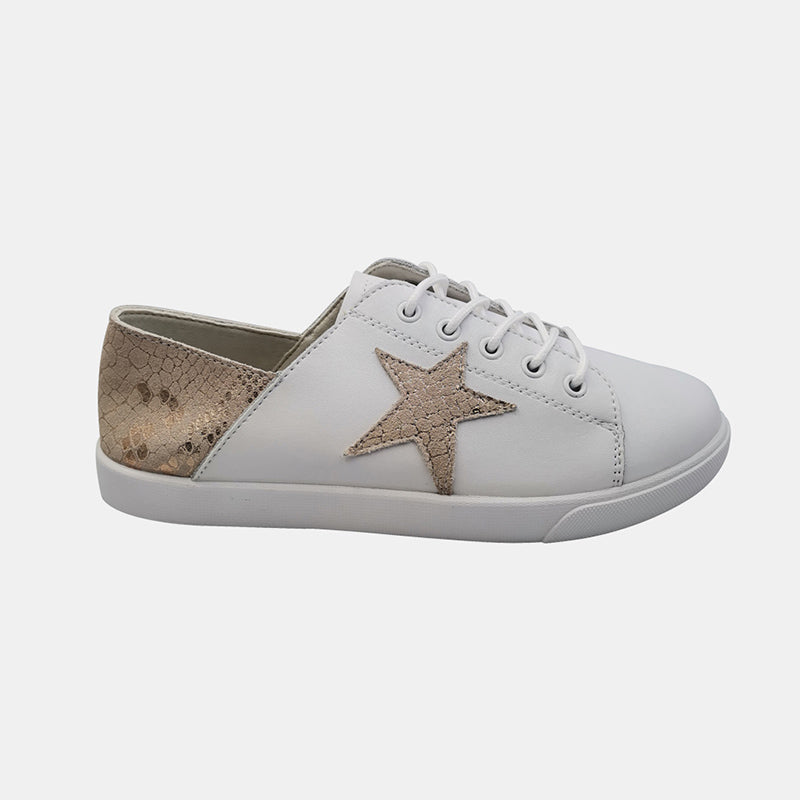 Leather Nicki Gold Star Sneaker