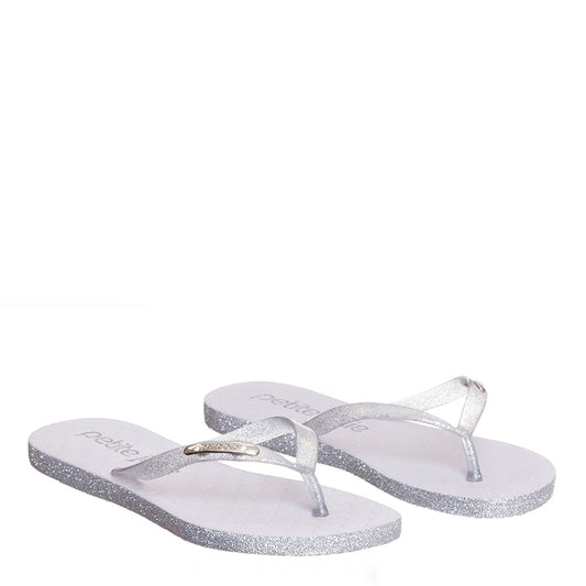 Glitter Silver - Beach Flop