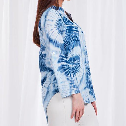 Long Sleeve Chiffon Blouse